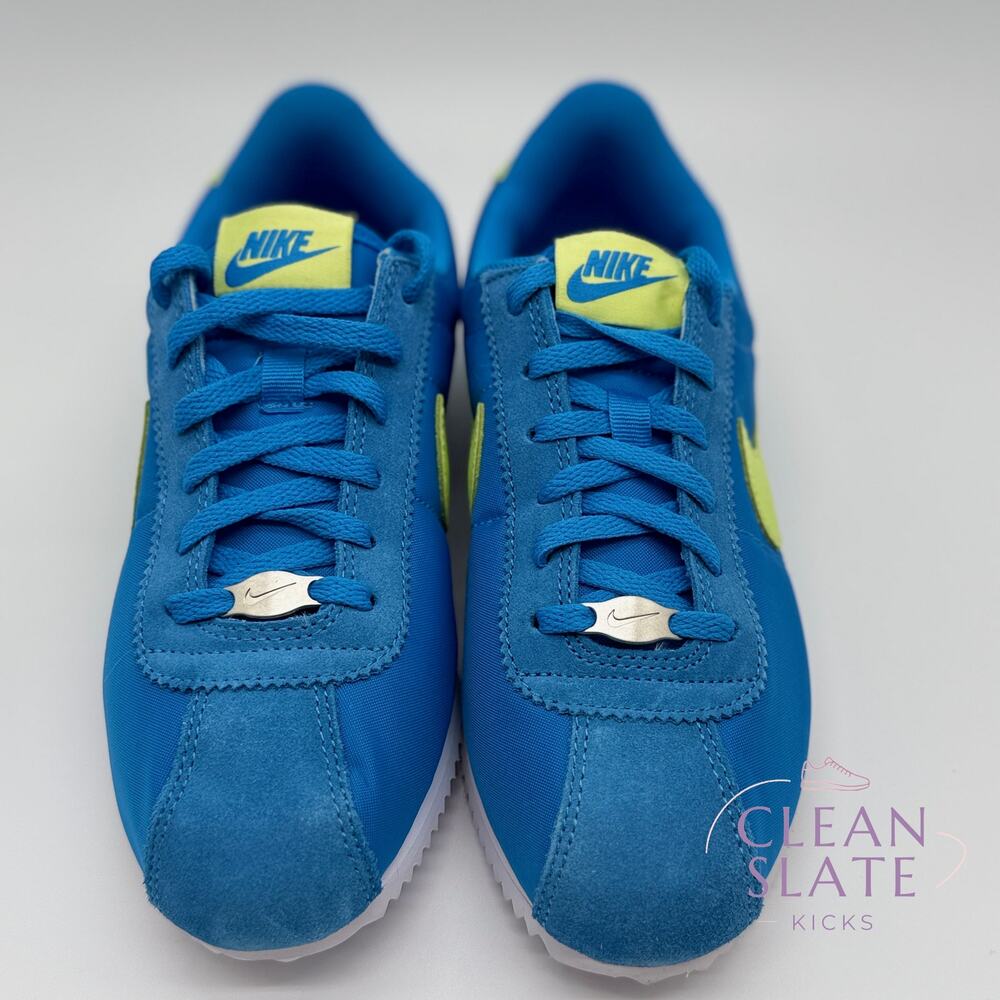 Nike Cortez Blue/Lemon Twist Kids Size 4.5Y NWOB